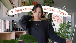 hang out with me while I draw & yap for 2 hours lol  sept art vlog