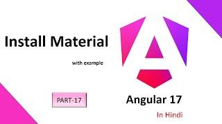 How to install angular material in angular 17 || Angular tutorial in Hindi