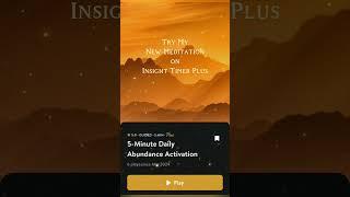 #new #abundance #meditation on #insighttimer #meditate #with #me #ipekw #IpekWilliamsonCoaching