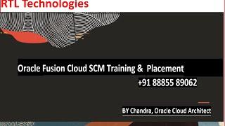 Oracle Fusion Cloud SCM Training & Placement Syllabus