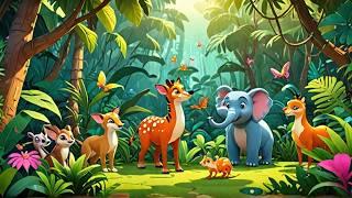 "Adorable Cartoons' Jungle Adventure with Friends! "