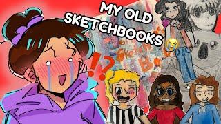 LOOKING THROUGH MY OLD SKETCHBOOKS *SCARY*  #art #yt #sketch #sketchbook