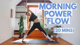 20 Min ENERGISING MORNING YOGA | Morning Power Yoga Flow