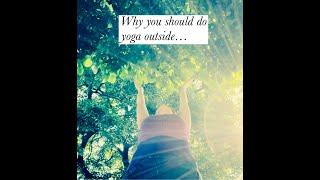 Why you do yoga outside… #yogaoutside #freshairandfreedom #yogapractice