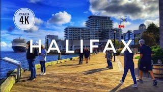 Bright October Day in Halifax Canada  | Downtown | Waterfront | 4K Walk | Fall 2024 Update