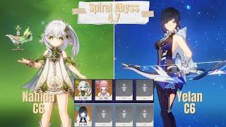 C6 Nahida Duo & C6 Yelan Solo Spiral Abyss 4.7