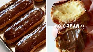 How To Make Amazing Eclairs | With 2 Simple Fillings