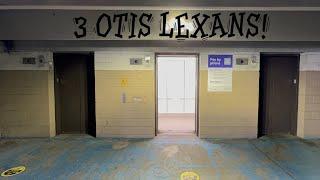 3 OTIS Lexan Traction Elevators at the Fisher Garage Detroit MI