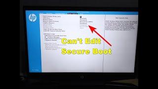 Secure Boot Grey Out on HP Laptop [Solved]