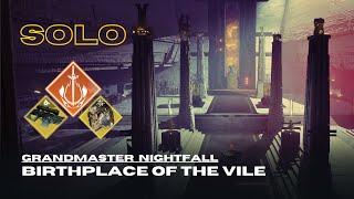 Solo GM Nightfall "Birthplace of the Vile" with Whisper of the Worm - Solar Warlock - Destiny 2