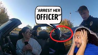 Cop forces thief to talk to the lady who's checks she stole! Reaction!