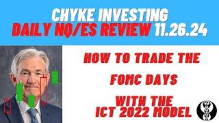 DAYTRADING FUTURES USING ICT CONCEPTS | HOW TO TRADE FOMC DAYS