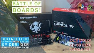 Bigtreetech Octopus vs Fysetc Spider, der große Vergleich! Battle of Boards!