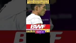 Detik detik Jonatan Christie Juara Asian Games 2018 #bulutangkis #badminton #jonatanchristie