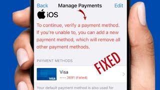 How To Fix : My payment method was declined on iphone / Your payment method was declined ios 17 2024