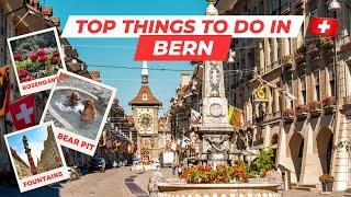 TOP THINGS TO DO IN BERN, SWITZERLAND | Old town walking tour, bear pit, rosengarten, bern minster