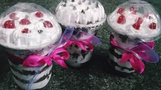 Black Forest Glass Cake | Homemade Jar Cake |Ponnu Shanu World