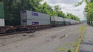 Norfolk Southern #9970 leads an intermodal at Lewistown, PA (05/29/2025)