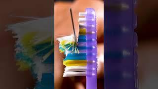 Melting Toothbrush | Toothbrush ASMR | 4kToothbrush  #calming #experiment #satiafyingcontent  #relax