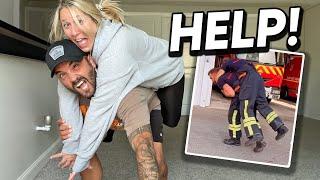 Trying the FIREFIGHTER CHALLENGE! *Hilarious*