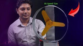 ৭৭৫ মোটর দিয়ে ফ্যান তৈরি | DIY Hi-Speed Fan Making - EST Experiments