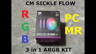 Cooler Master Sickleflow 120 ARGB | 3 in 1 kit | PCMR | 2021