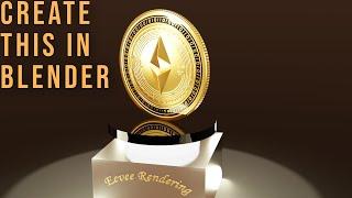 How to make ethereum coin in blender | Making GOLD COINS in Blender - Get Rich Quick!