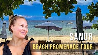 SANUR BALI Beach Promenade | Virtual Tour 2024 - Bali’s Peaceful Coastline