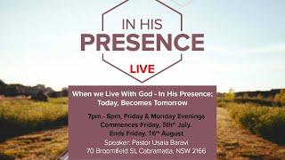 In His Presence. Topic 5. Nothing but God himself who can possibly separate you from him.