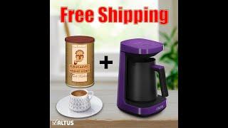 500W Automatic Turkish Coffee Maker Machine Cordless Electric Coffee Pot Food Grade Moka Coffee