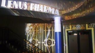 10 Years Lenus Pharma - Projectiondesign -Videomapping- Panoramavideo