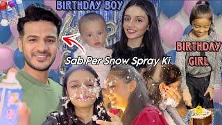 Zulqarnain Bhai Ne Sab Per Snow Spary Ki | Hooria Or Hadi Ki Birthday Party @ZulqarnainSikandar25