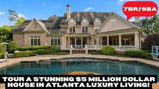 Tour a Stunning $5 Million Dollar House in Atlanta Luxury Living! | Atlanta Real Estate & Homes