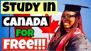 How to Study in Canada for free ️Zero Budget study abroad destination!!! 