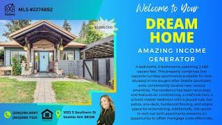 Extraordinary Seattle Southpark Income Generator Home For Sale