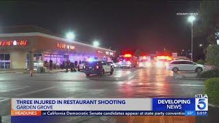 3 hospitalized after shooting at restaurant in Orange County