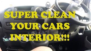 How to super clean your car interior.