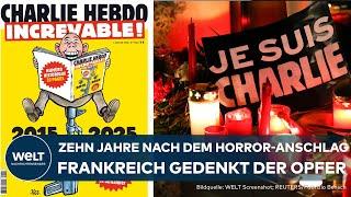 CHARLIE HEBDO: Zehn Jahre nach dem Horror-Anschlag in Paris - Frankreich gedenkt der Opfer