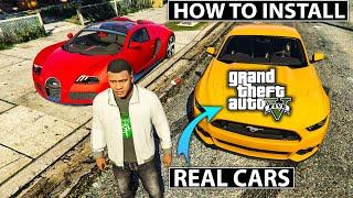 HOW TO ADD CARS IN GTA 5 | REAL CARS IN GTA 5 | 2024 GTA 5 MODS HINDI