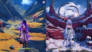 Raiden Shogun (Archon) vs Jinhsi (R Sentinel) Gameplay Comparison