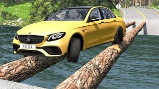 Cars vs Log Bridge #2 – BeamNG.Drive