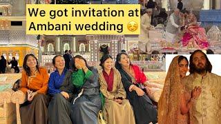 Ambani Wedding ཆང་སར་ wearing #chupa #jioworldcentre #ambaniwedding #tibetanvlogger #anantambani