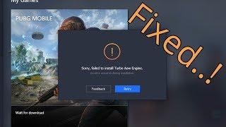 Fix 'Sorry, Failed To Install Turbo Aow Engine' | PUBG | GameLoop's Error (2023)