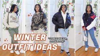 CASUAL & TRENDY WINTER OUTFIT IDEAS || STREETWEAR LOOKBOOK 2021