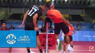 Sepaktakraw Men's Regu Philippines vs Singapore (Day 8) | 28th SEA Games Singapore 2015