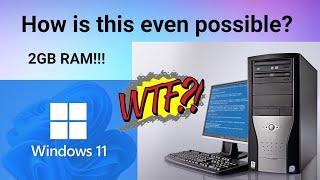 Ancient DDR2 Desktop actually runs WIndows 11- how is this even possible?