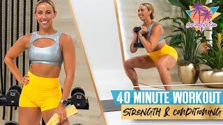 FULL BODY Lean and Sweaty Strength & Conditioning Workout | STF - Day 51