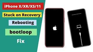 iPhone X stuck on recovery fix!iPhone X  rebooting and bootloop fix.