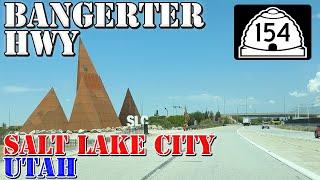 UT 154 North - Bangerter Hwy - To Salt Lake City Airport - Utah - 4K Highway Drive