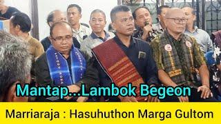 #mantap LAMBOK BEGEON : MARRIARAJA VERSI MEDAN ULAON SAURMATUA || Hasuhuton Marga Gultom.